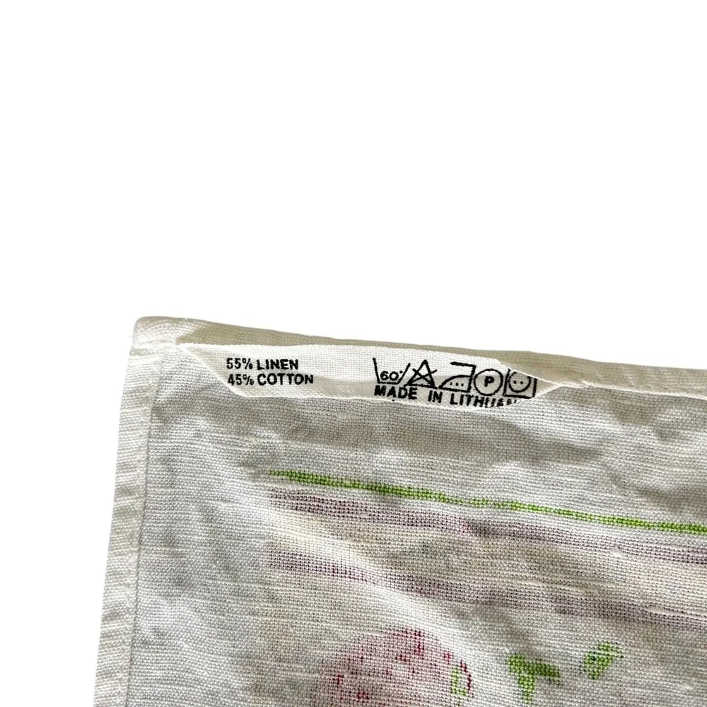 VTG Y2K Kay Dee Apple Country Orchard Kitchen Tea Towel Calendar Linen Cotton